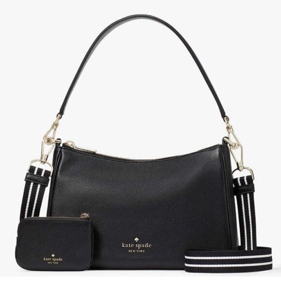 Kate Spade Black Rosie Shoulder Bag Crossbody Purse - Picture 11 of 16